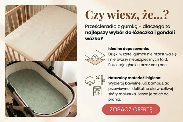 Prześcieradło do łóżeczka